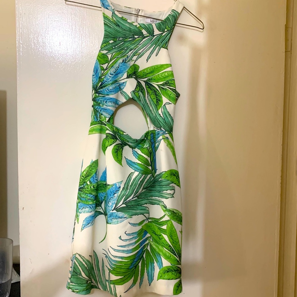 Lucy Paris midi dress with peep hole